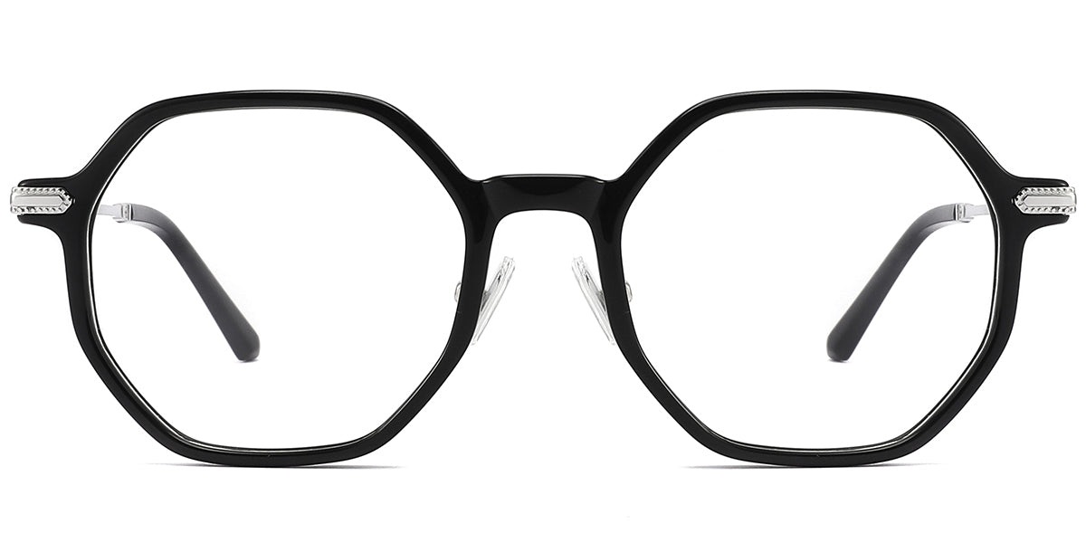F4154- Classic Titanium&Acetate Geometric Frame