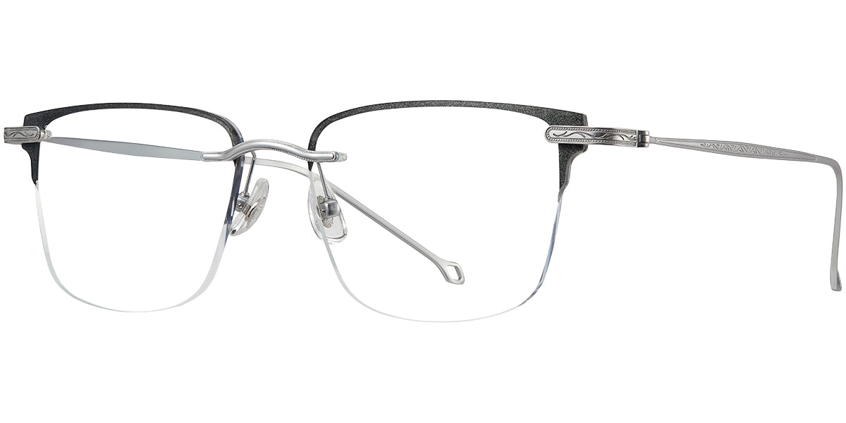 F7785- Classic Titanium Browline Frame