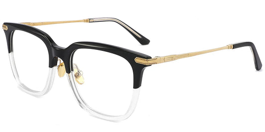F4153- Classic Titanium&Acetate Square Frame