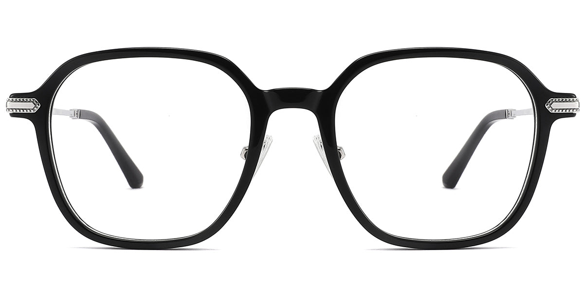 F4156- Classic Titanium&Acetate Geometric