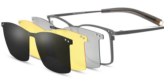 F6794- Classic Titanium Rectangle Frame