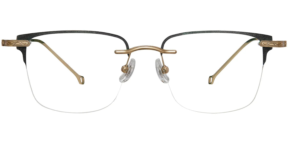 F7785- Classic Titanium Browline Frame