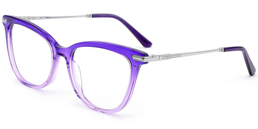 F8681- Acetate & Titanium Cat Eye Frame
